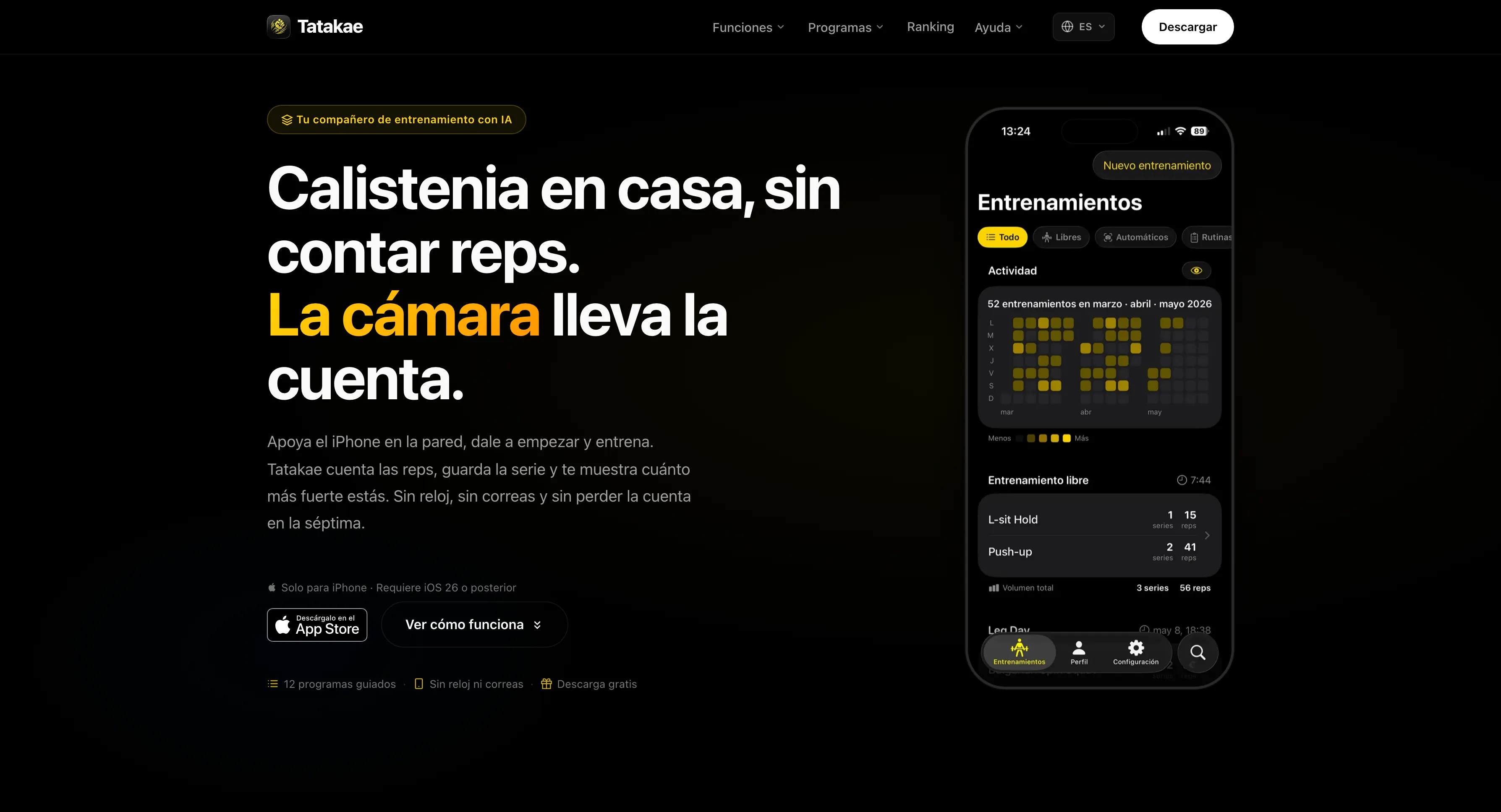 Web de Tatakae en cuatro idiomas