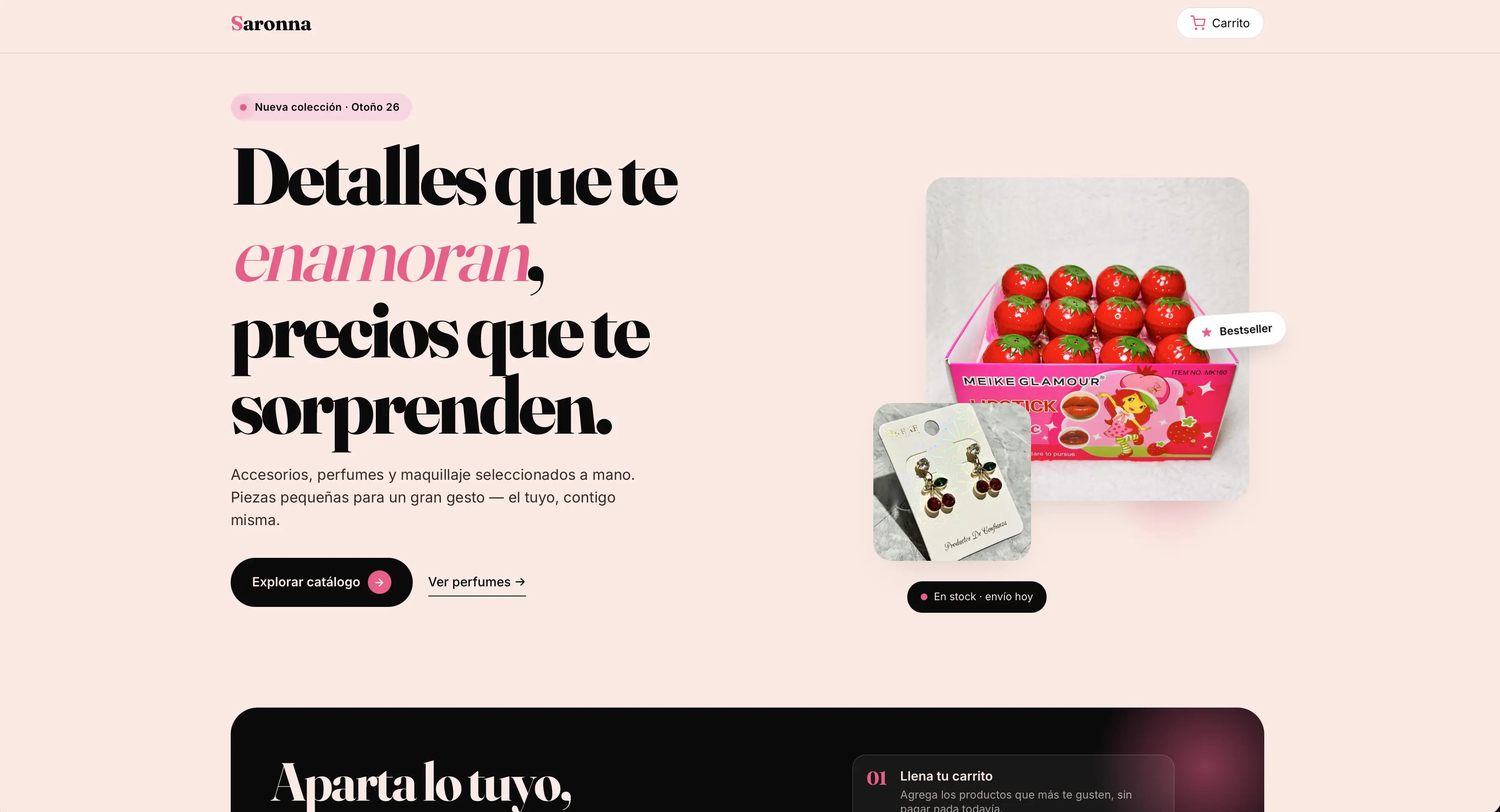 Tiendita Saronna project screenshot